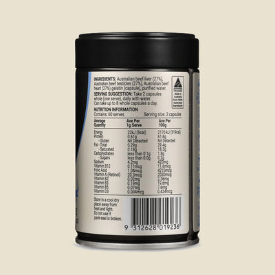 Men's Optimal - Grass Fed Beef Organ Capsules
